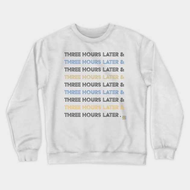 Three Hours Later Lines Crewneck Sweatshirt by Three Hours Later